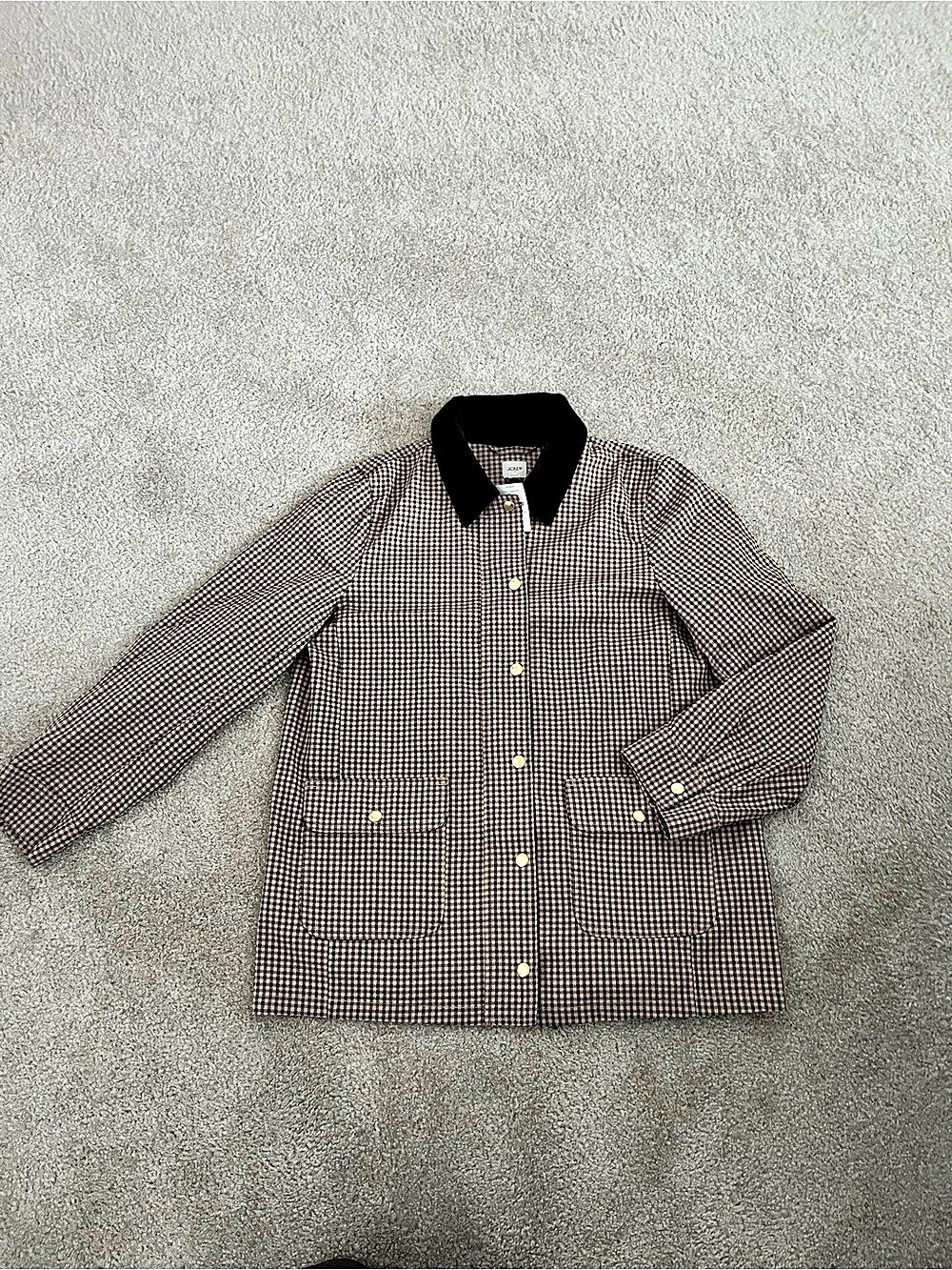 J.Crew Women's 2026 Barn Jacket in Plaid Double-Faced Cotton